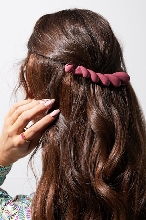 Hair clip braid - fuchsia h5 Picture3